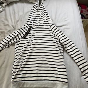 cute hoodie with decorative zipper